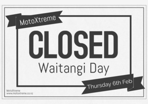 CLOSED Waitangi Day